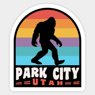 Park City Utah Bigfoot Sasquatch Salt Lake City Sticker